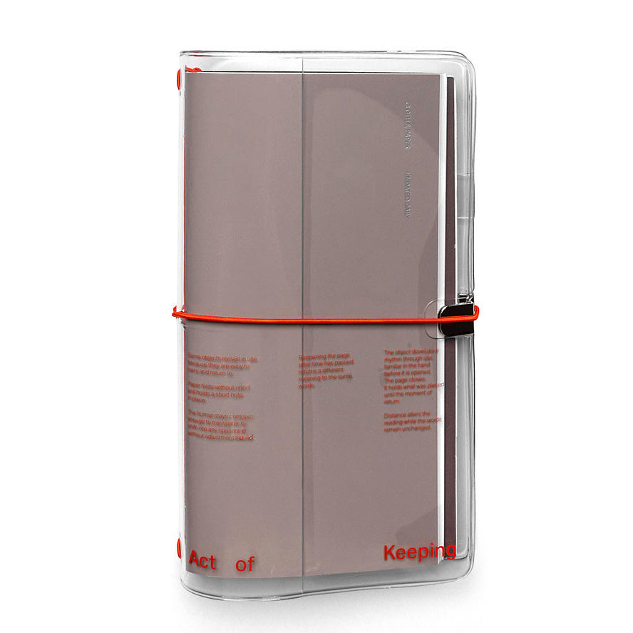 Cloth & Paper Act of Keeping Travel Cover Clear Vinyl, A5 Slim