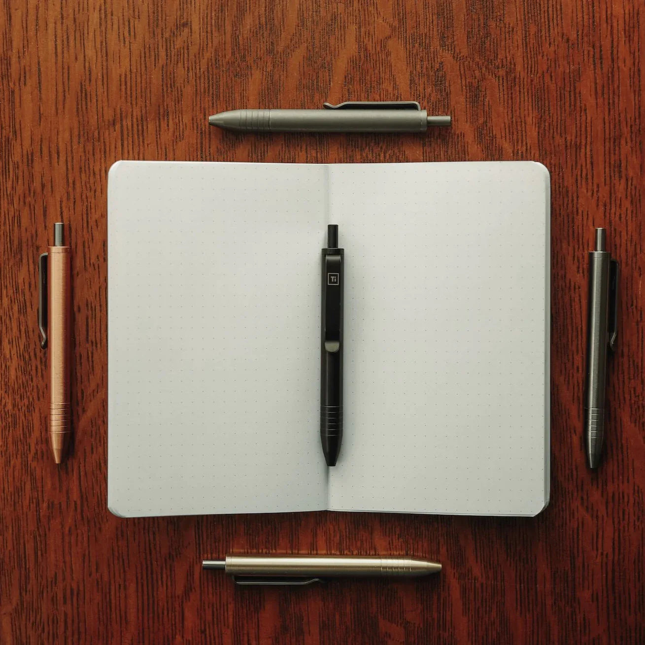 Big i Design Mini Click Pen, Titanium Black