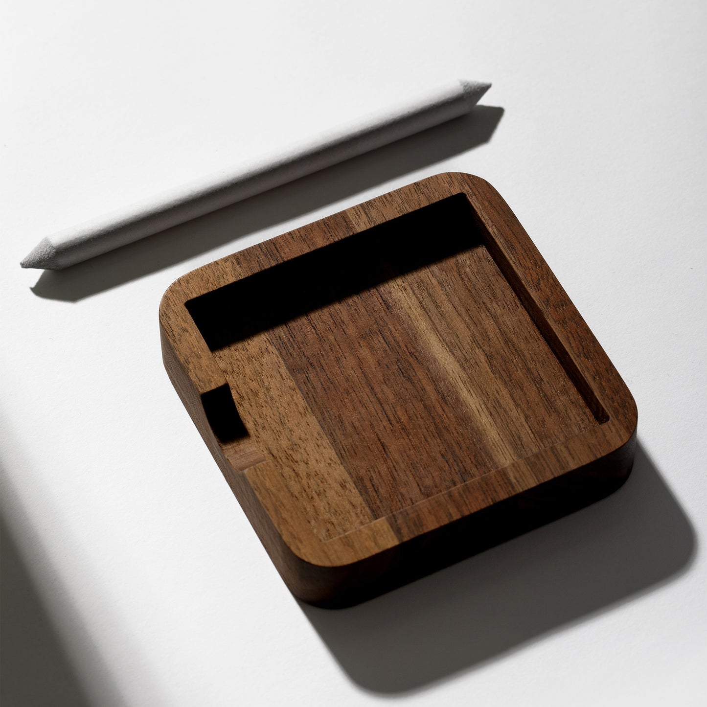 Oakywood Sticky Notes Tray (OakyBlocks), Walnut