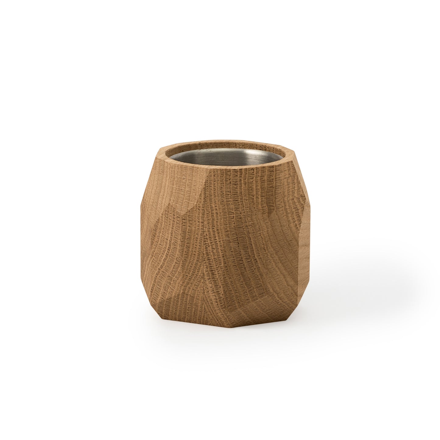 Oakywood Geometric Pen Pot, Oak