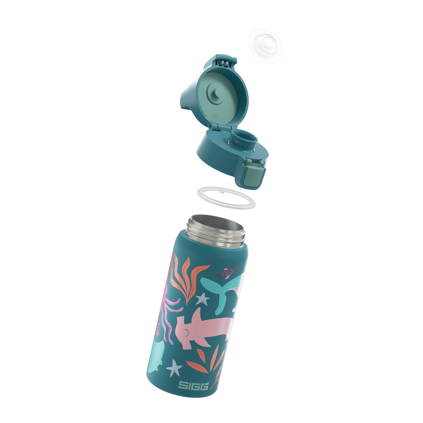 SIGG Kids Water Bottle Shield Therm ONE 0.5L, Blue World