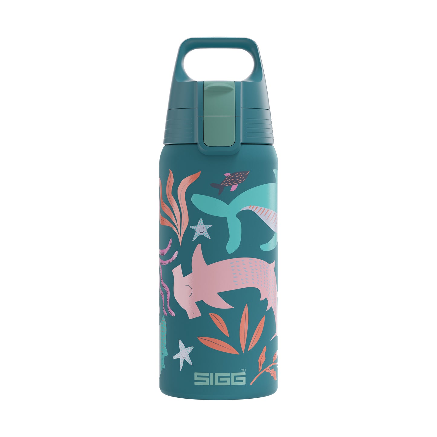 SIGG Kids Water Bottle Shield Therm ONE 0.5L, Blue World