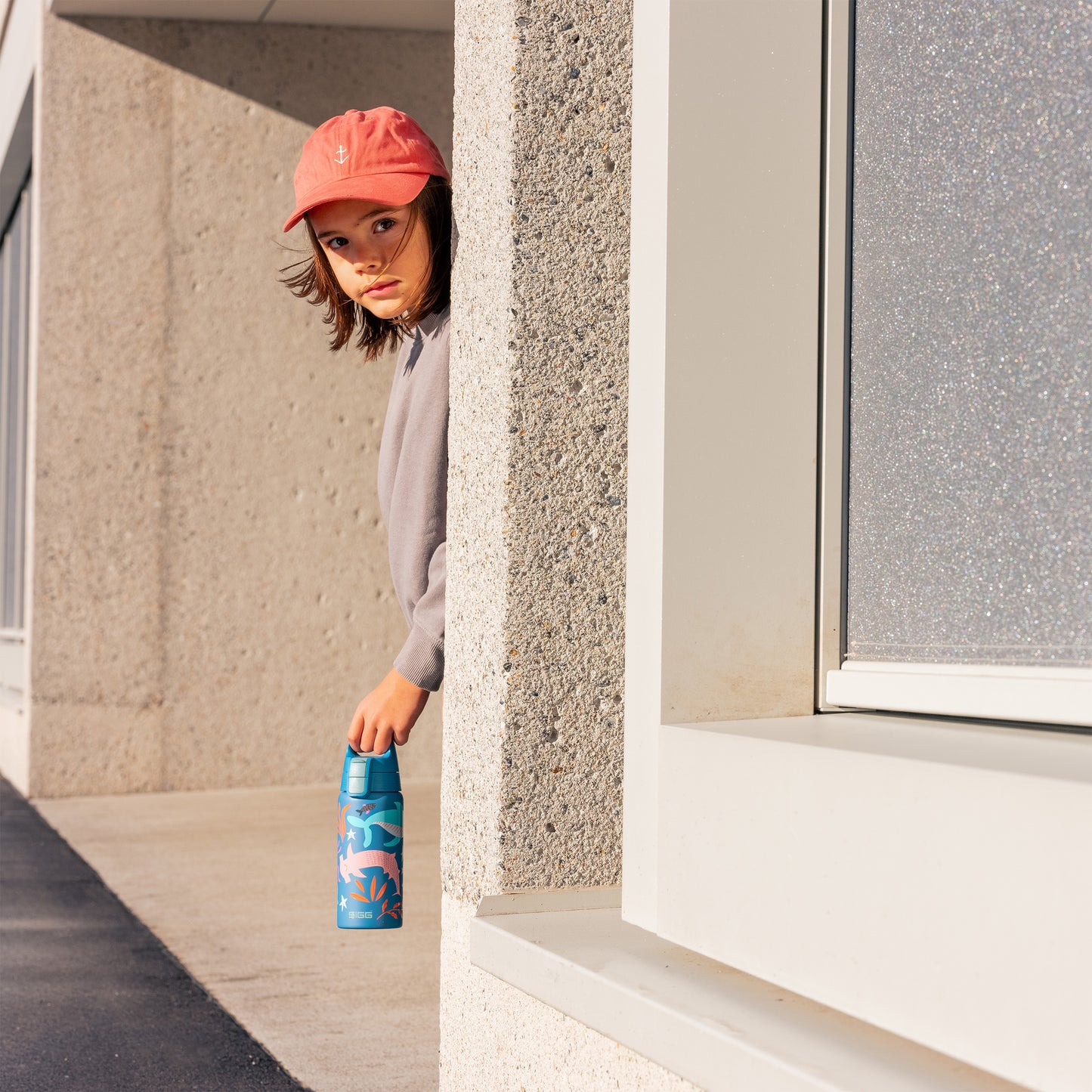 SIGG Kids Water Bottle Shield Therm ONE 0.5L, Blue World