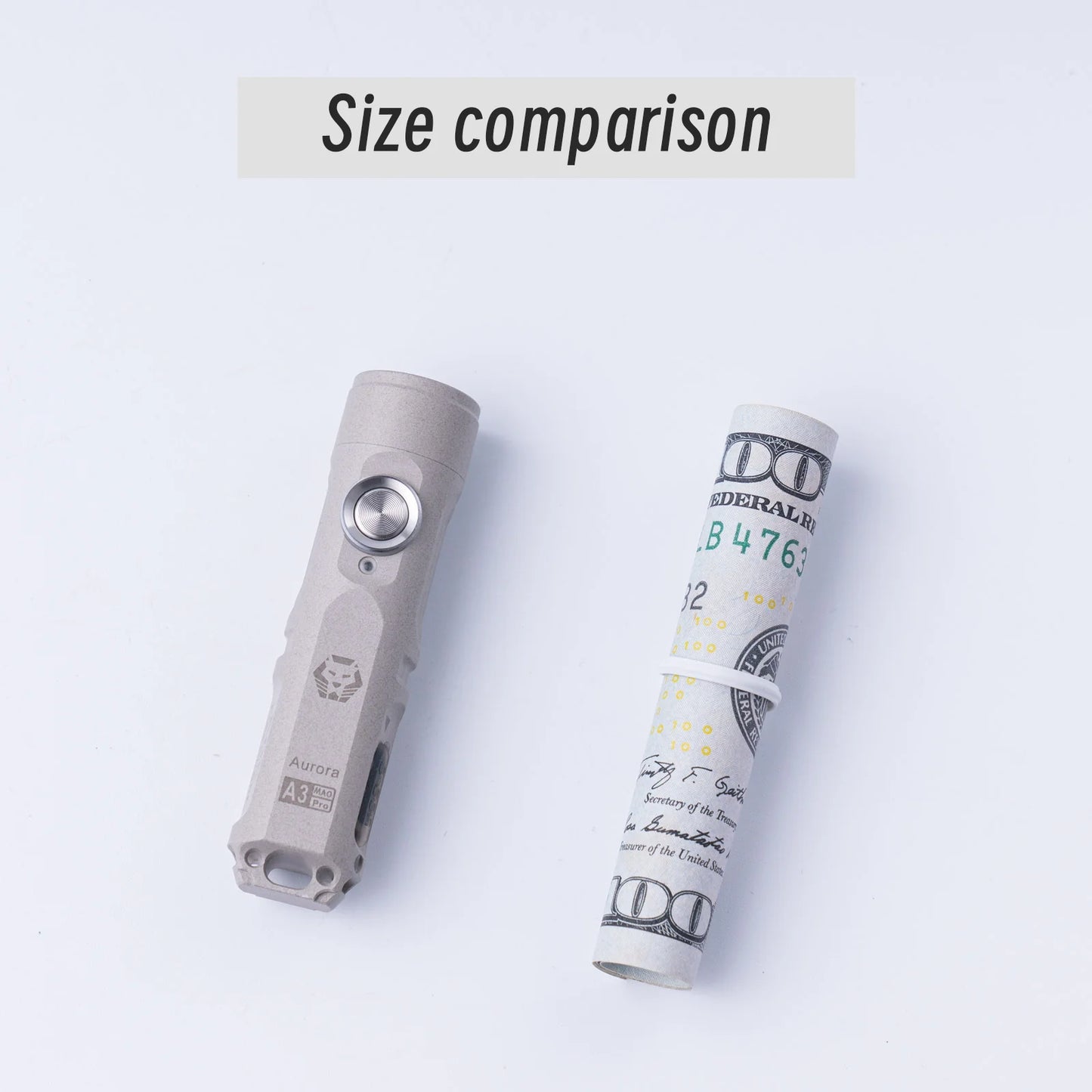 RovyVon Aurora A3 Pro Aluminum Keychain Flashlight 6500K, Marble Grey