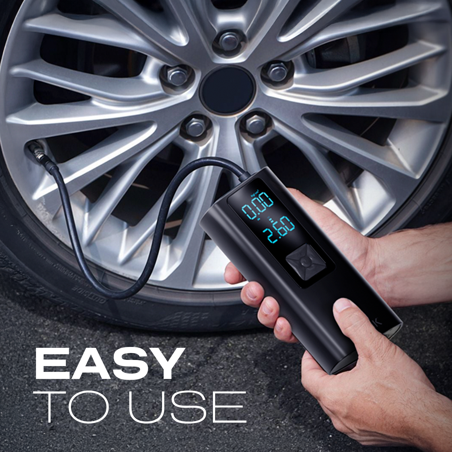 Statik® TireHero Wireless Air Pump, Black