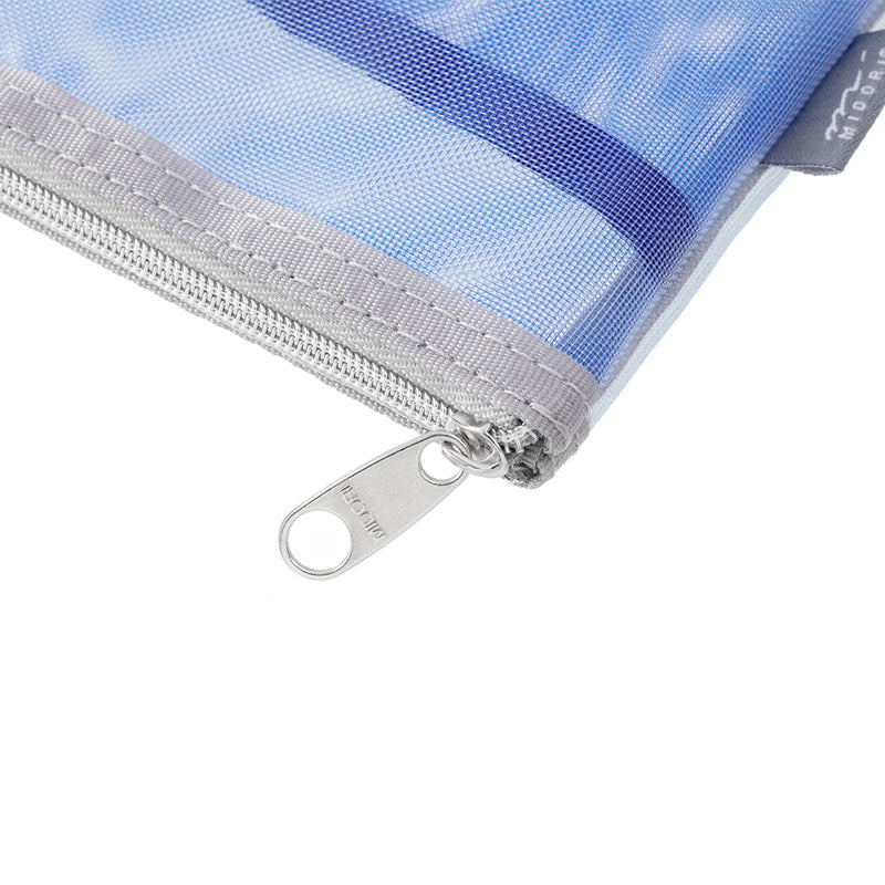 Midori Pen & Tool Pouch Mesh, Light Blue