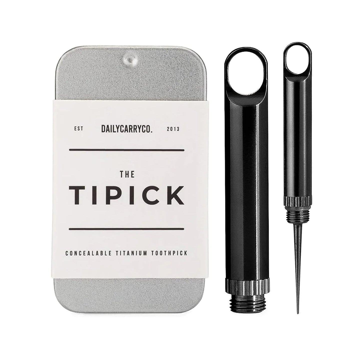 Daily Carry Co TiPick Titanium Toothpick, Black