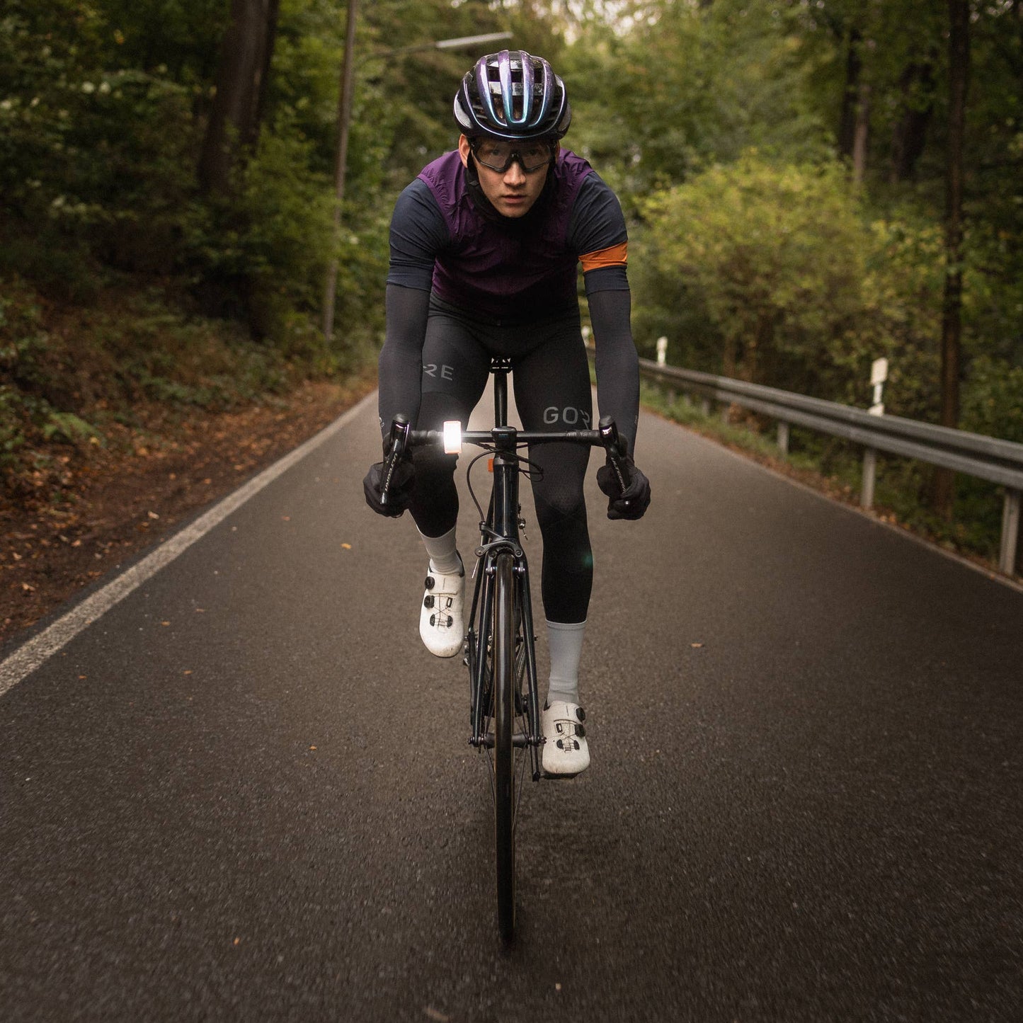 Bookman Urban Visibility Curve Front Bike Light (Award-winning), Orange