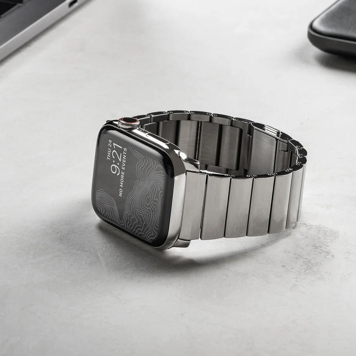 Nomad Steel Band Apple Watch 44/45mm/49mm, Silver