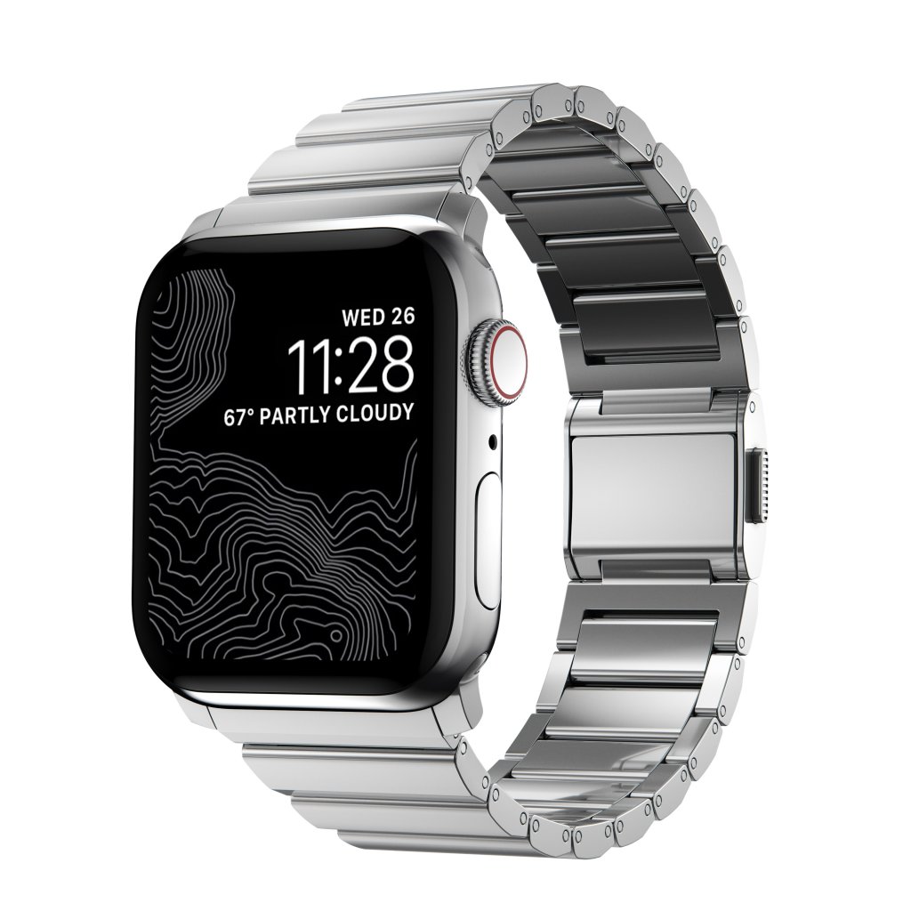 Nomad Steel Band Apple Watch 44/45mm/49mm, Silver