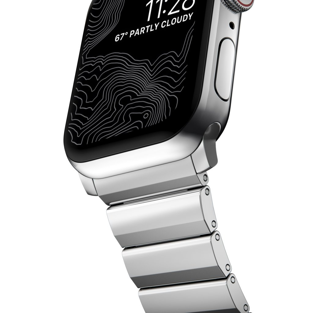 Nomad Steel Band Apple Watch 44/45mm/49mm, Silver