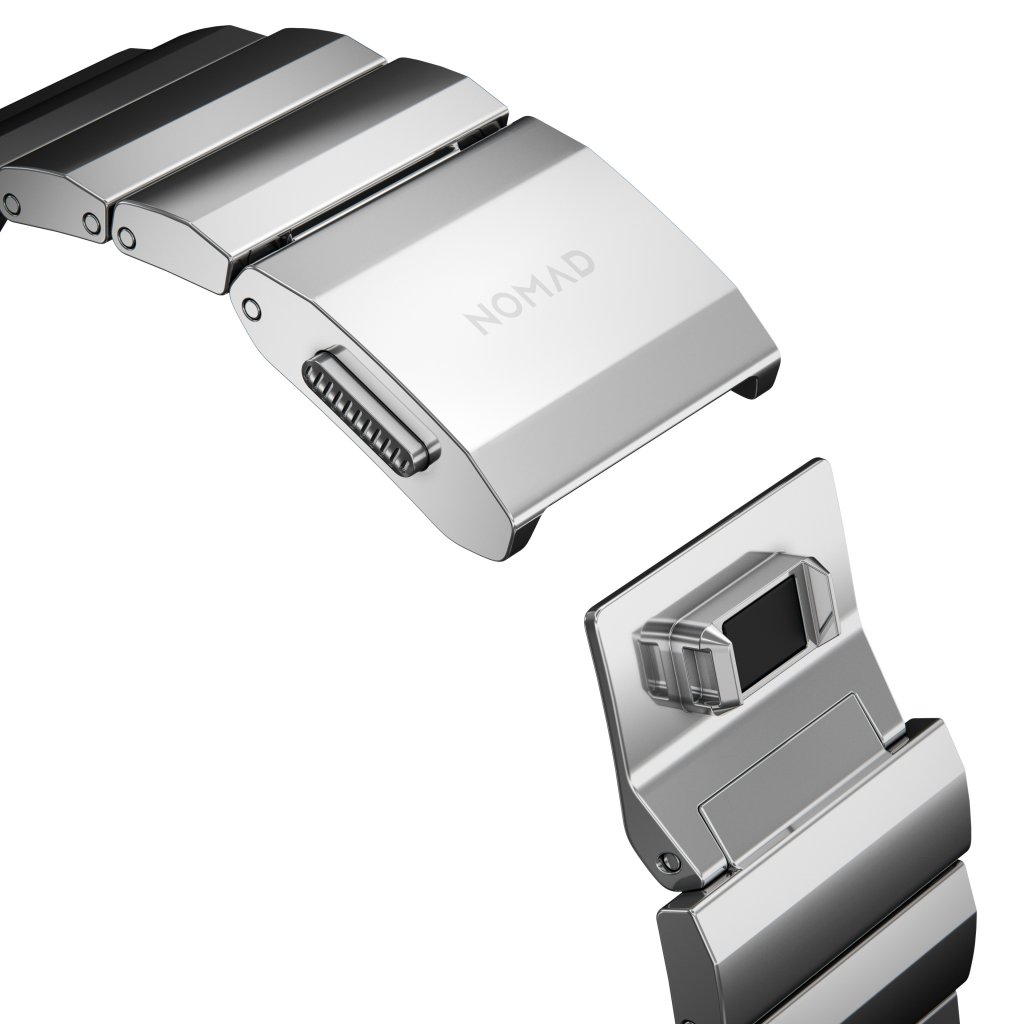 Nomad Steel Band Apple Watch 44/45mm/49mm, Silver