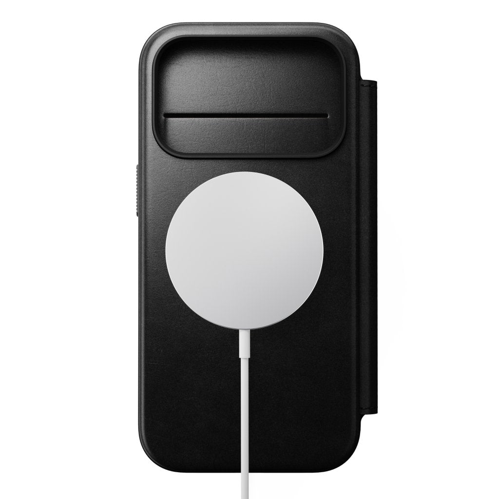 Nomad Horween Leather Folio iPhone 17 Pro, Black