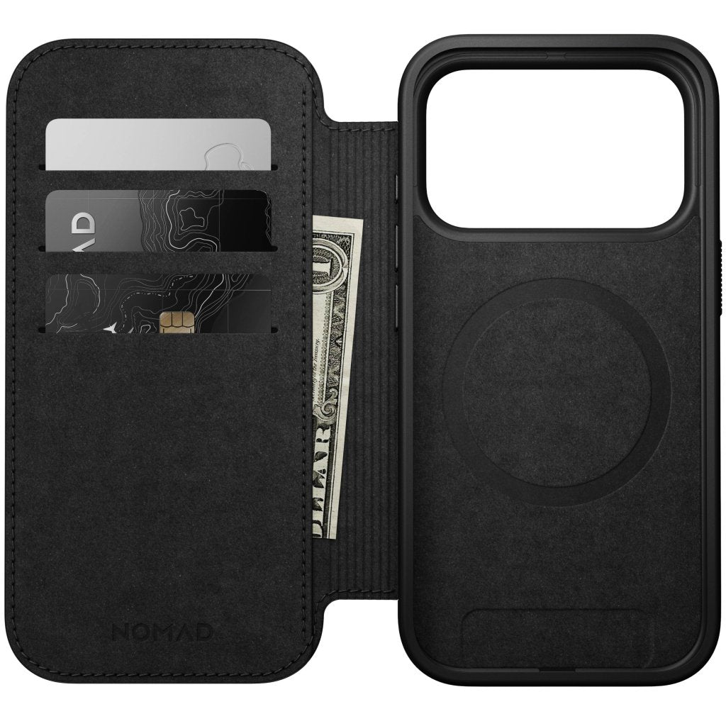 Nomad Modern Nomad Leather Folio iPhone 17 Pro, Black