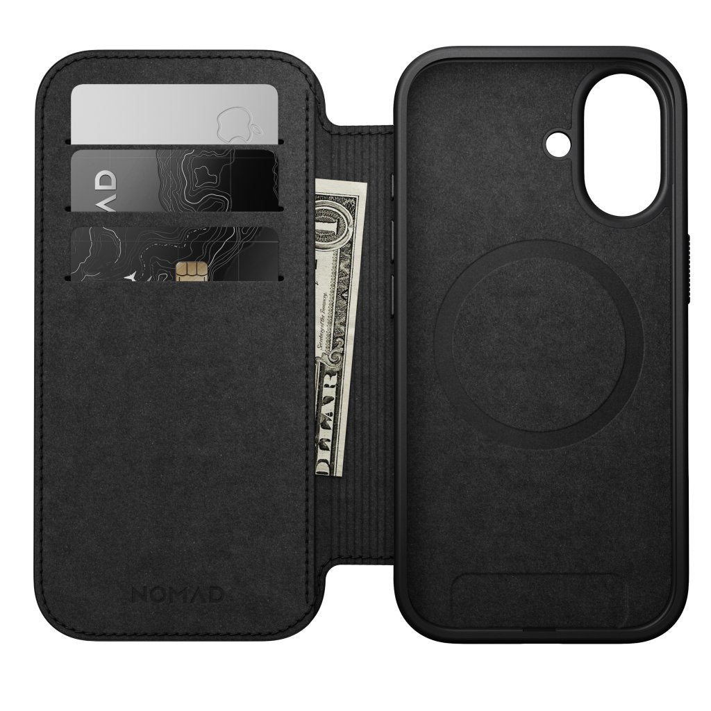 Nomad Modern Nomad Leather Folio iPhone 17, Black