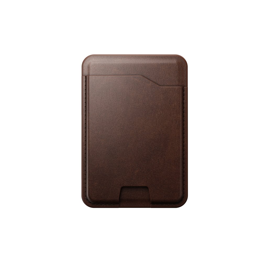 Nomad Leather Mag Wallet with Find My Tracking, Brown