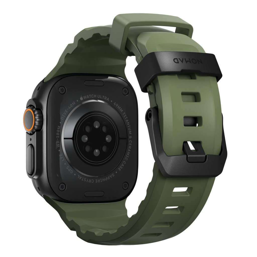 Nomad Rocky Point Band Apple Watch 45/46/49mm, Forest/Black