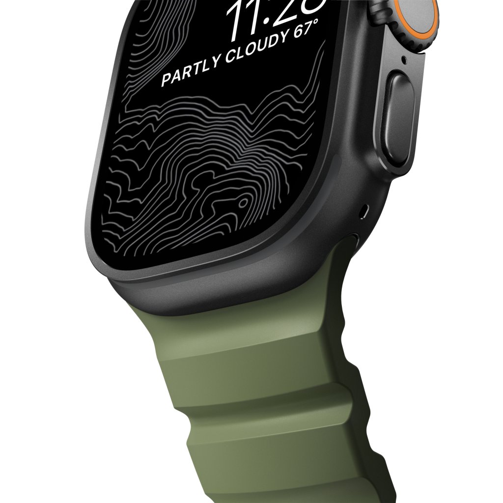 Nomad Rocky Point Band Apple Watch 45/46/49mm, Forest/Black