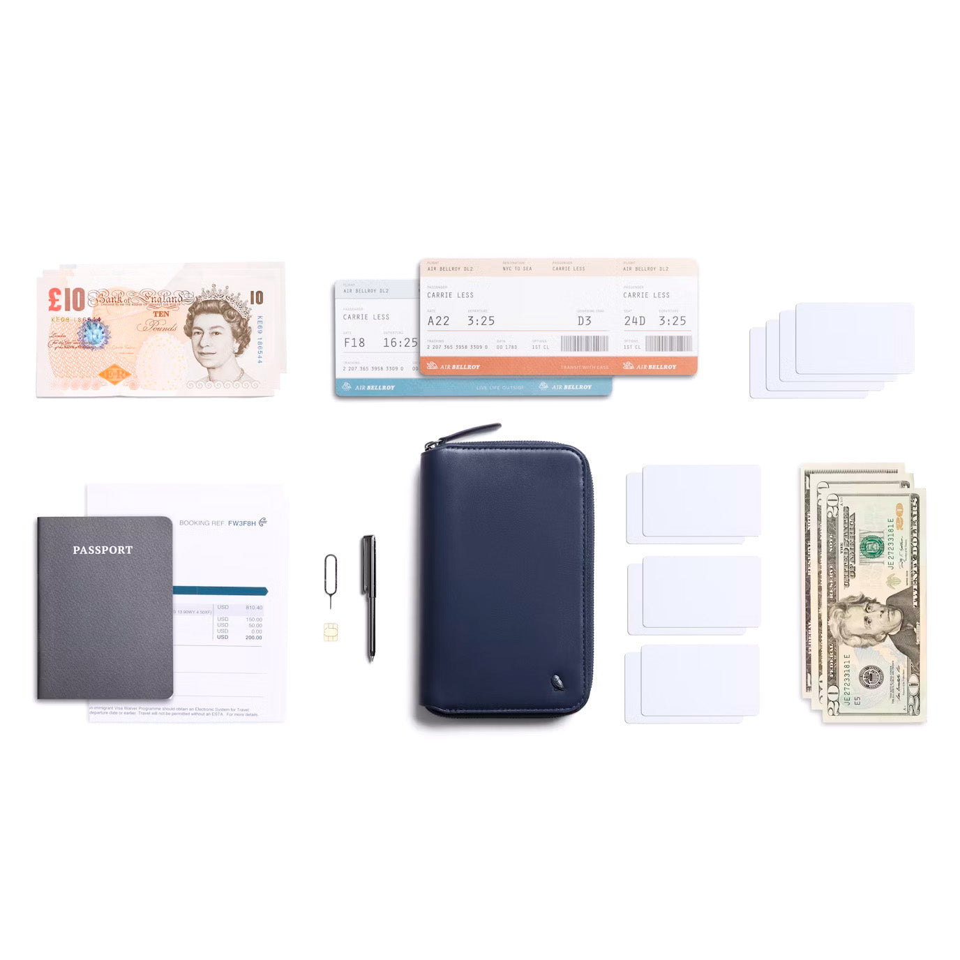 Bellroy Travel Folio (Second Edition), Navy