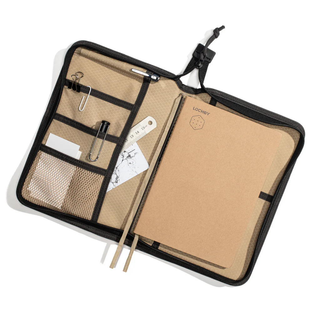 Lochby Field Folio A5, Charcoal Cream