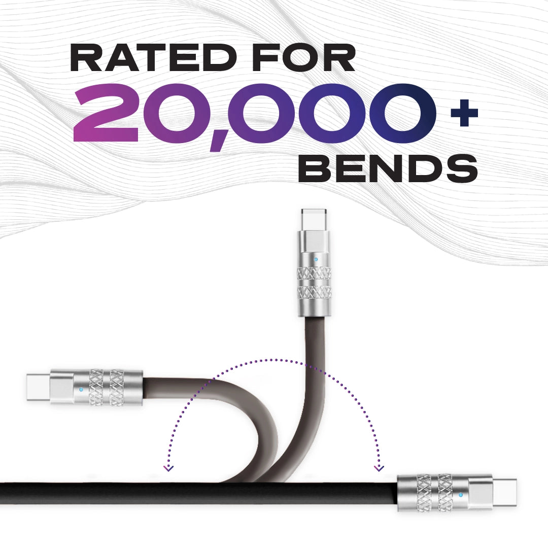 Statik® TsumoCharge 100 W USB-C To USB-C Cable 2 m, Black