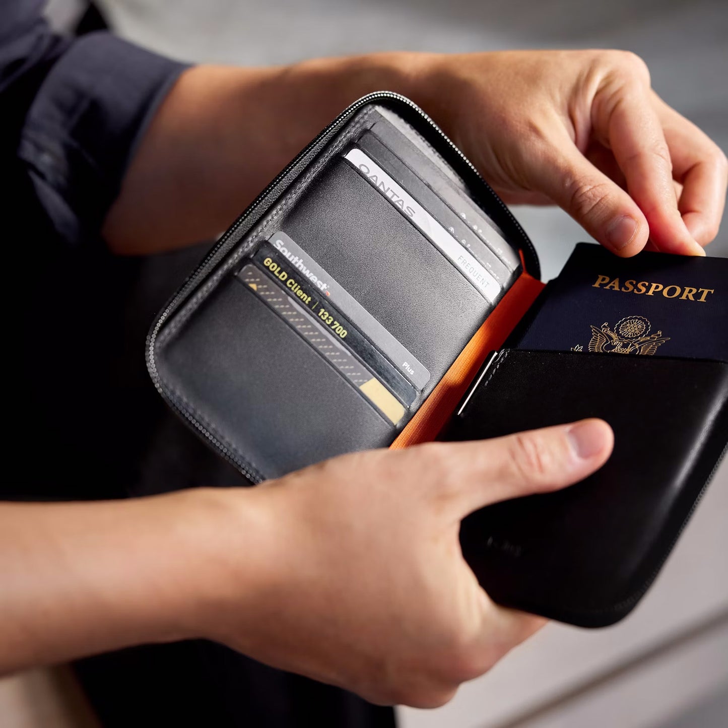 Bellroy Travel Folio Carryology Essentials Edition, Black Ash