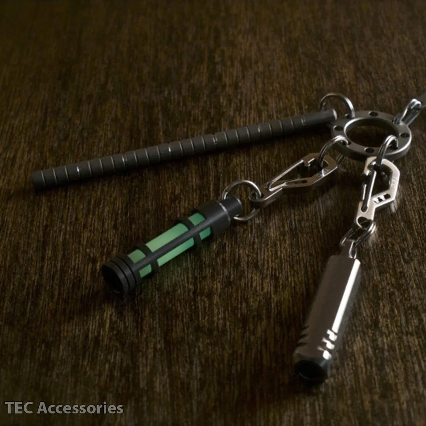 TEC-Accessoires TEC-A3 Embrite Glow Fob, Black / Agua Glow