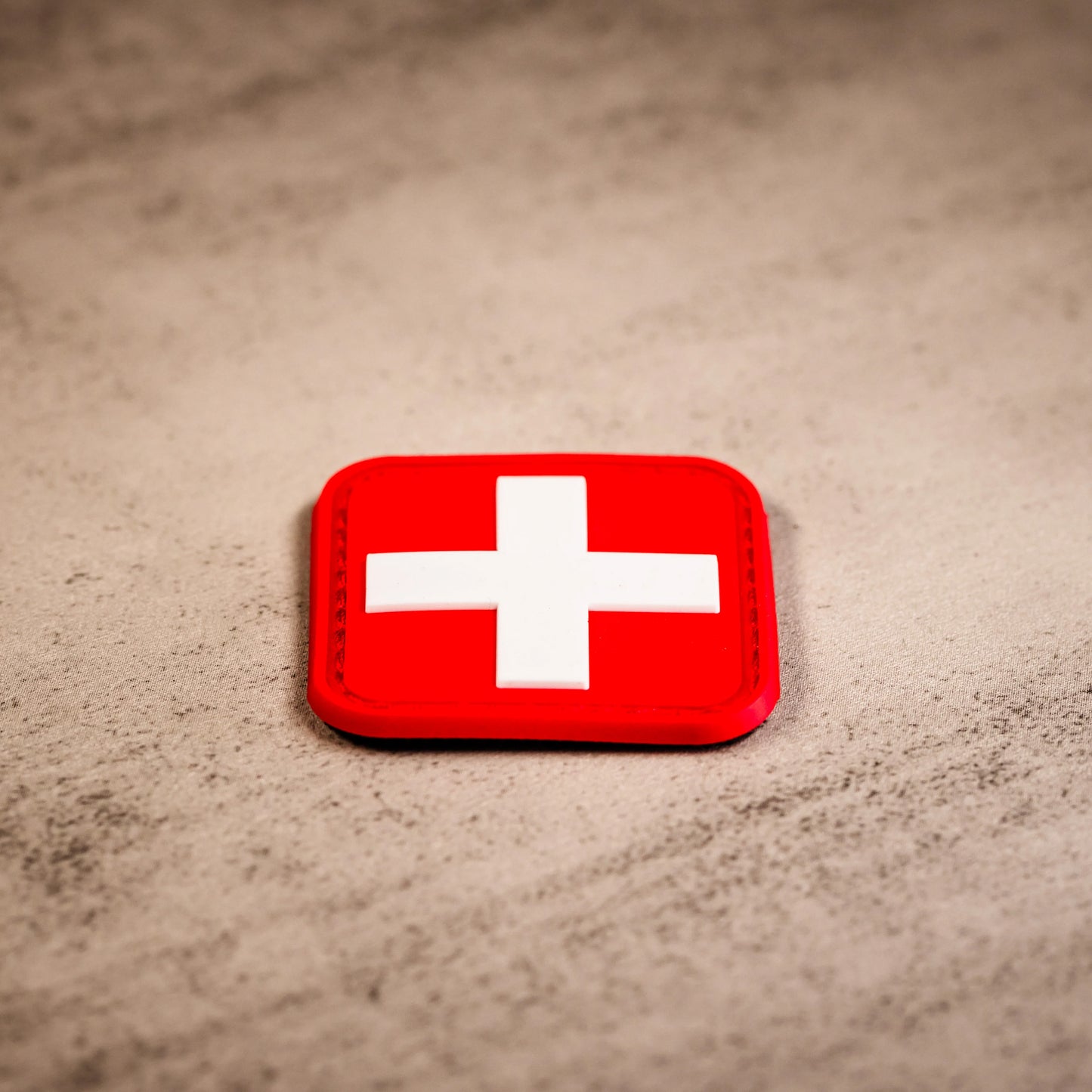 CountyComm Intense Red "First Aid" 1.5'X1.5" PVC Patch, 2 Pack
