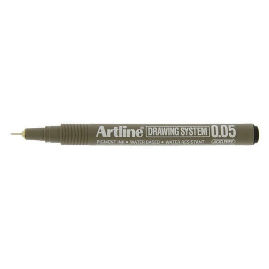 Artline 2305 Fineliner Drawing System, 0.05mm (Sort)