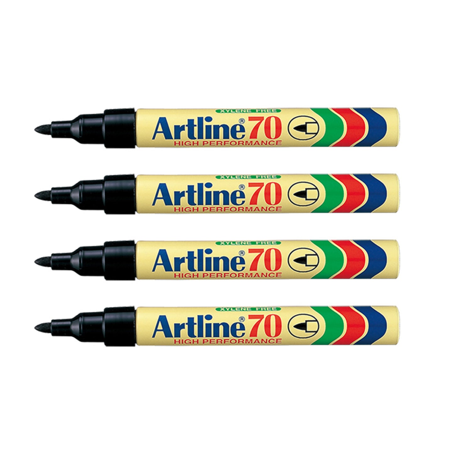Artline 70 Permanent Merkepenn, 4-pakk