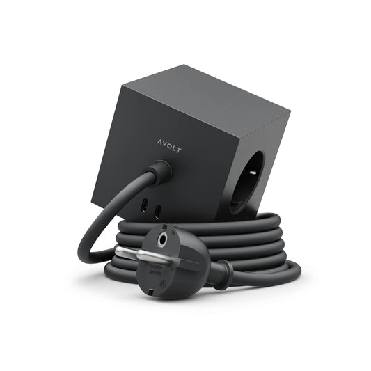 Avolt Square 1 Skjøteledning USB-C 3M (30W), Stockholm Black