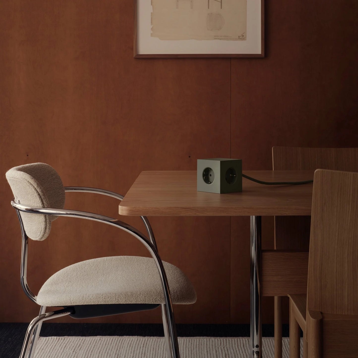 Avolt Square 1 Skjøteledning USB-C 1.8M (30W), Oak Green