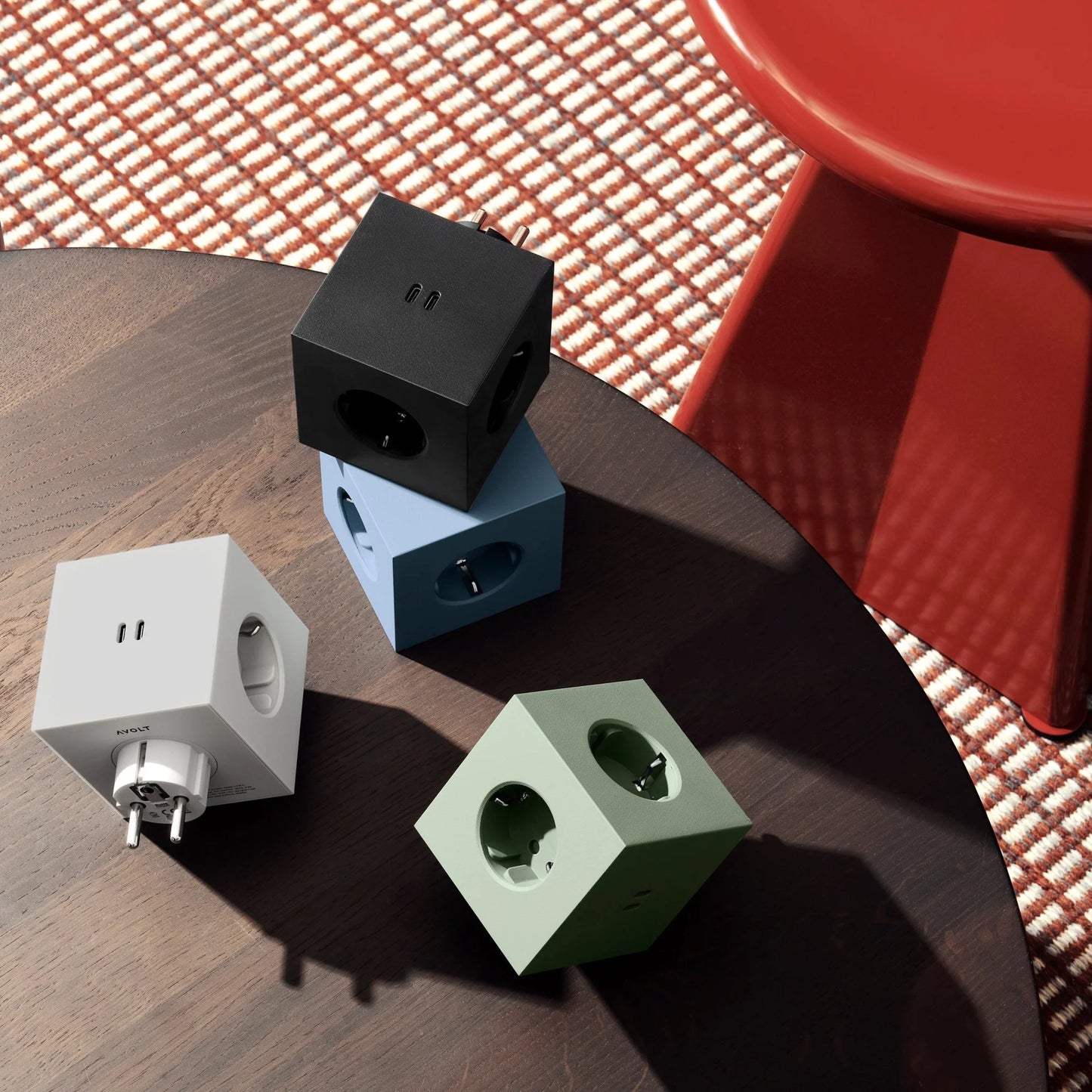 Avolt Square 2 Power Extender USB-C (30W), Oak Green