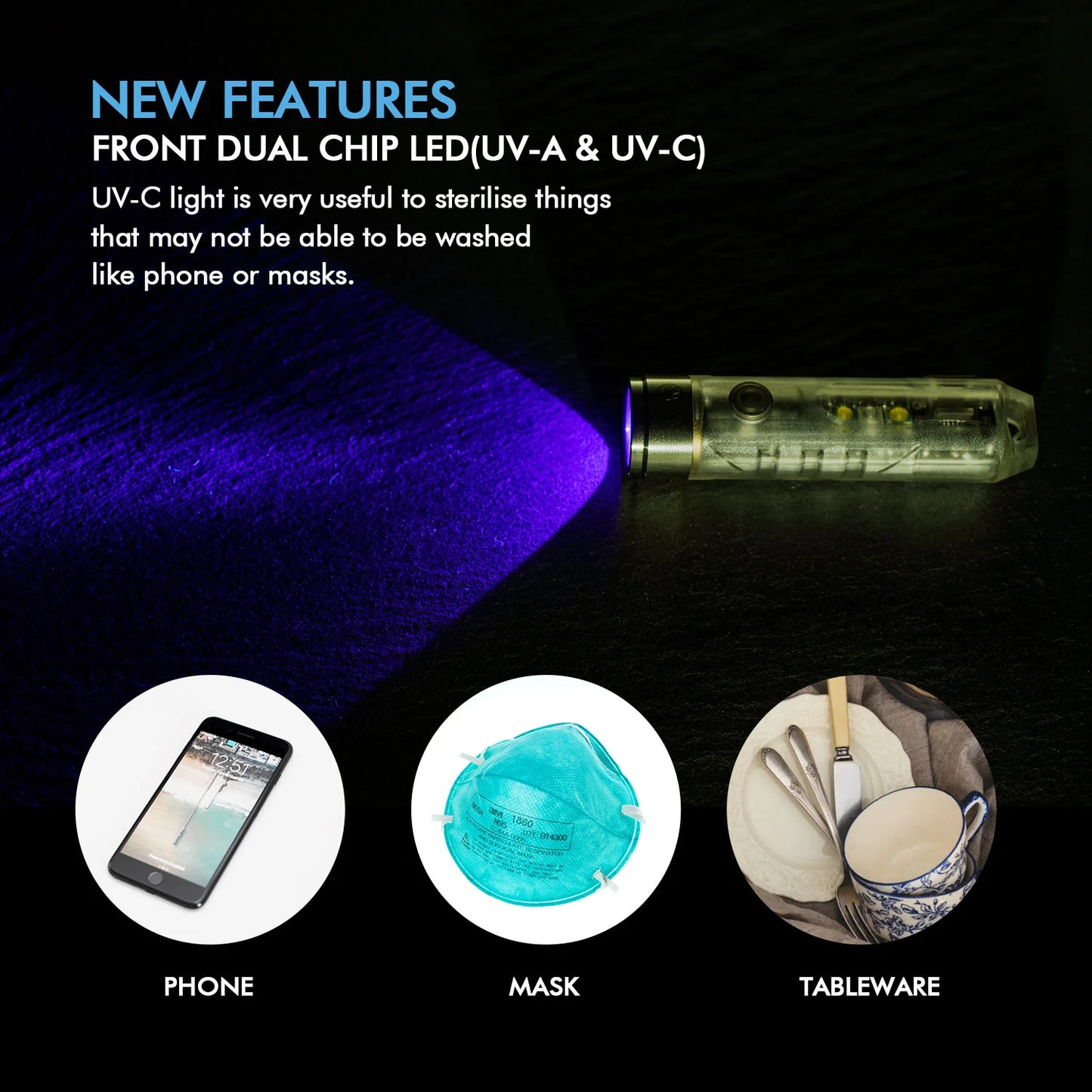 RovyVon Aurora A8 Pro UV-C, UV/White