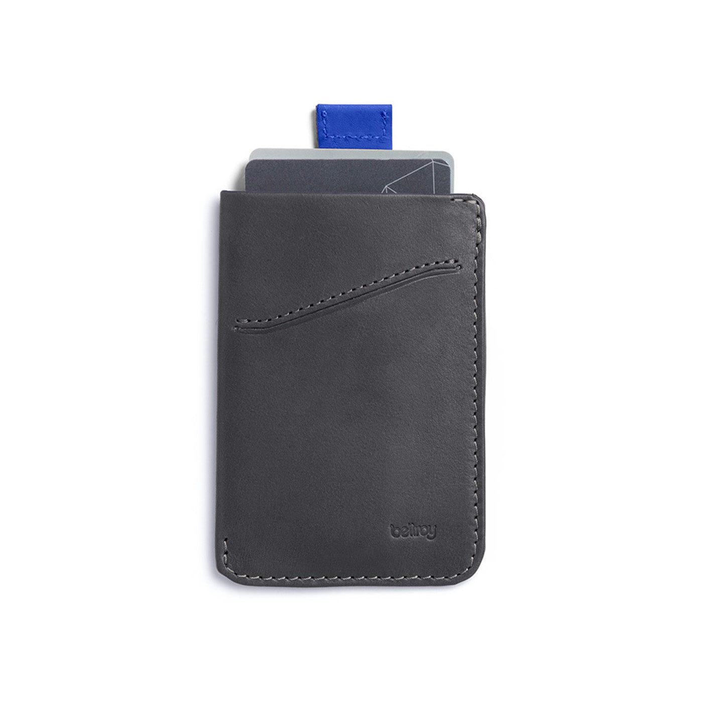 Bellroy Card Sleeve, Charcoal Cobalt