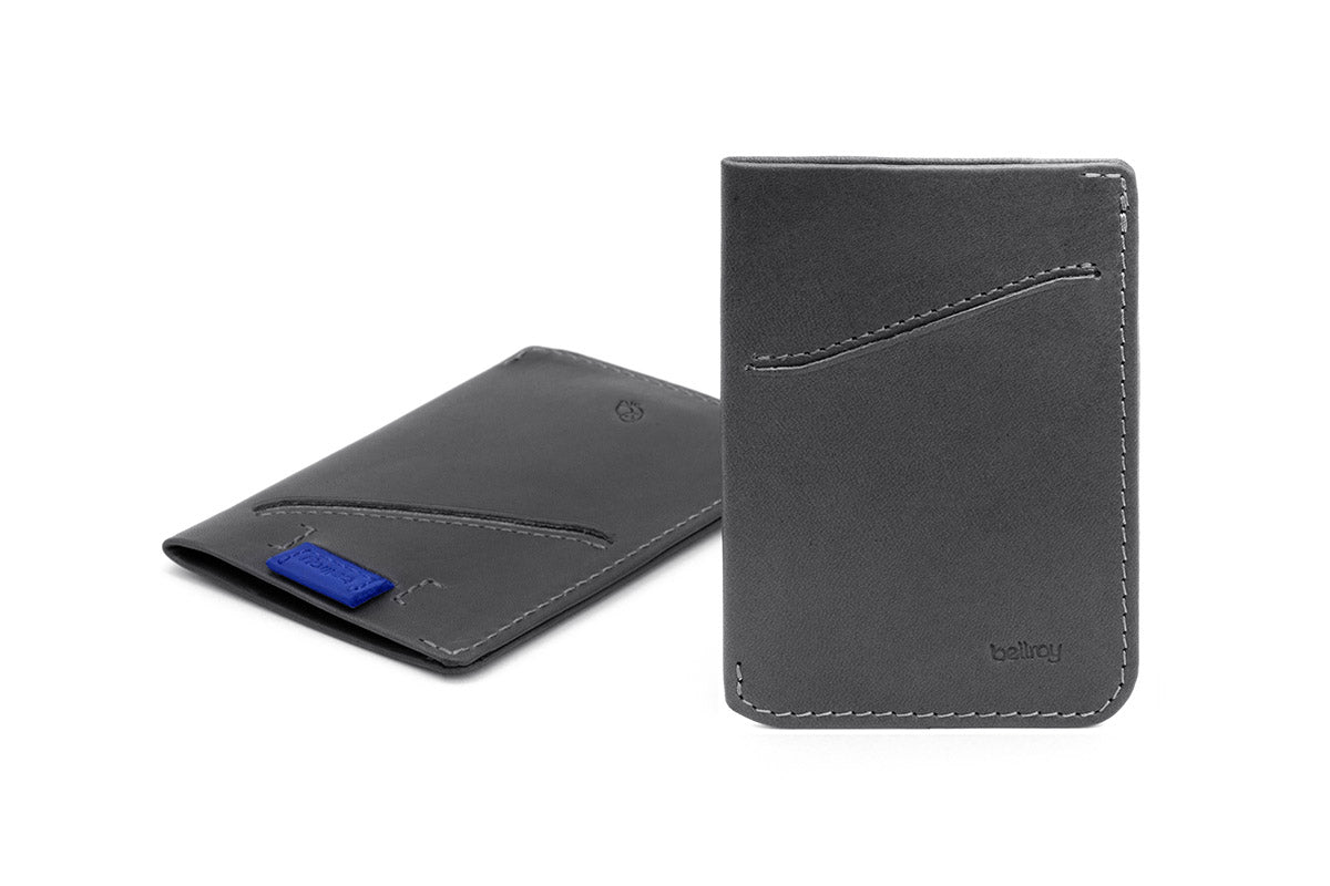 Bellroy Card Sleeve, Charcoal Cobalt
