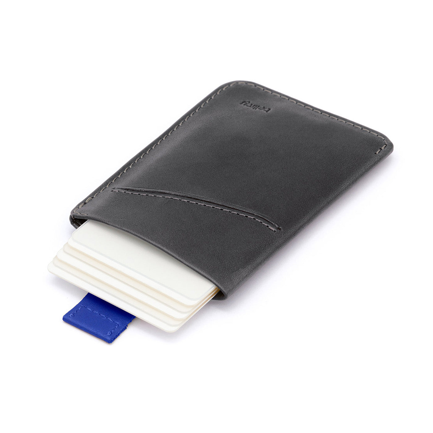 Bellroy Card Sleeve, Charcoal Cobalt