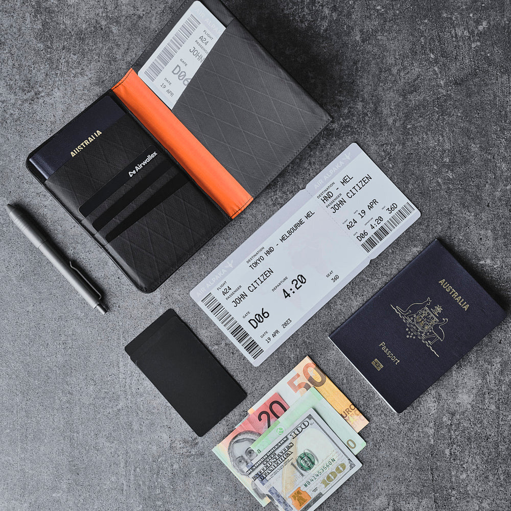 ALPAKA Ark Bifold Passport Wallet X-Pac® VX21, Black