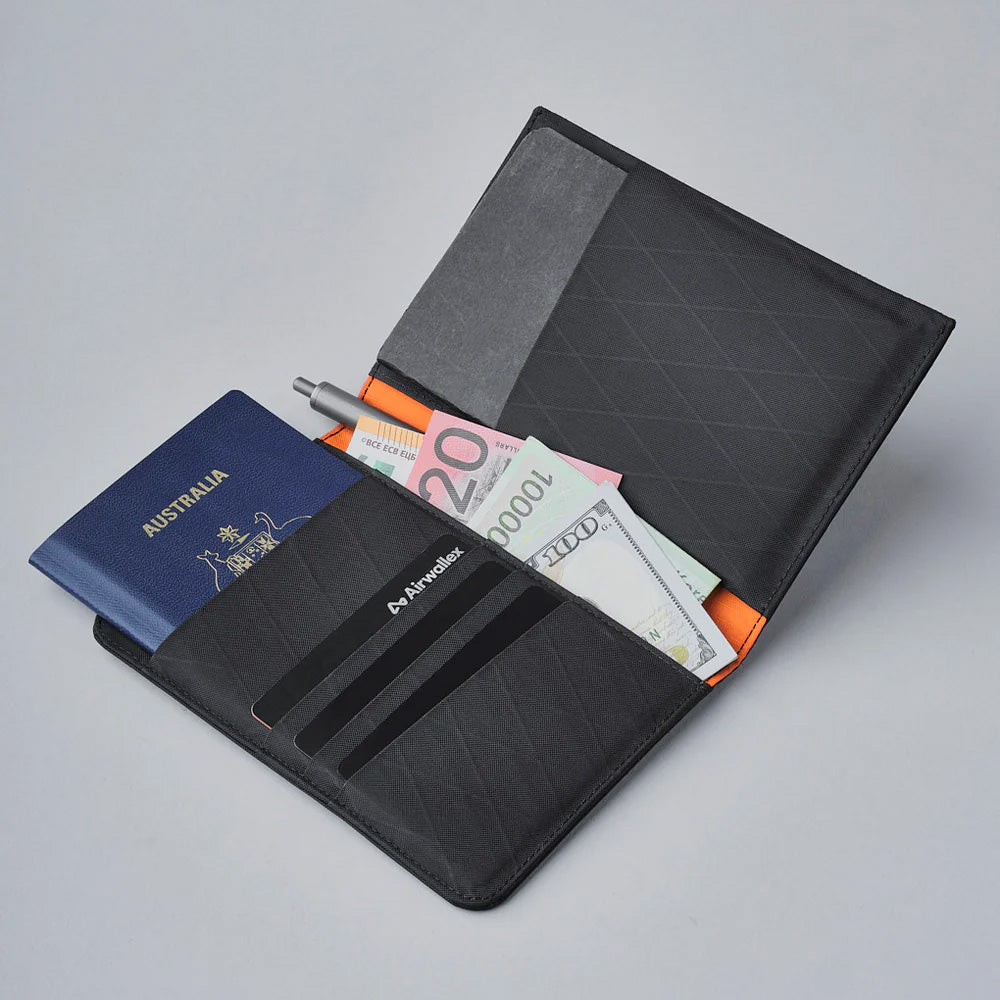 ALPAKA Ark Bifold Passport Wallet X-Pac® VX21, Black