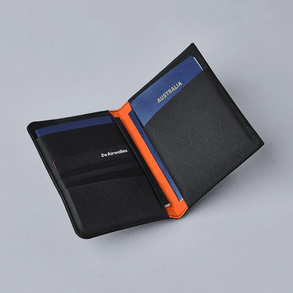 ALPAKA Ark Bifold Passport Wallet X-Pac® VX21, Black