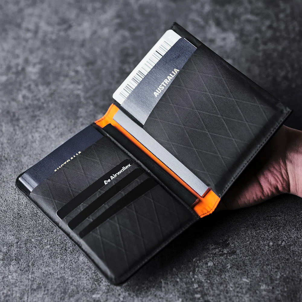ALPAKA Ark Bifold Passport Wallet X-Pac® VX21, Black