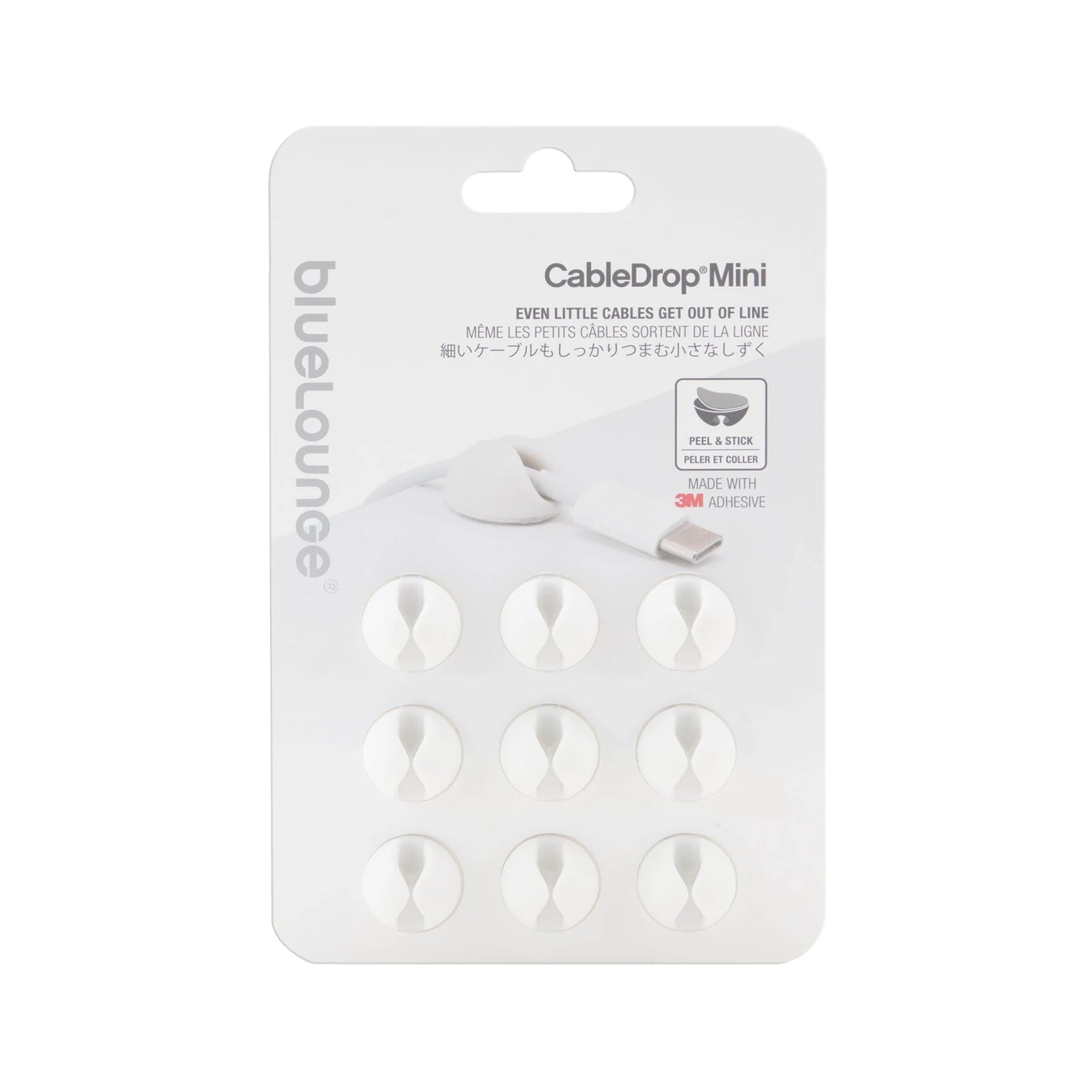 Bluelounge CableDrop Mini (9-pakk)