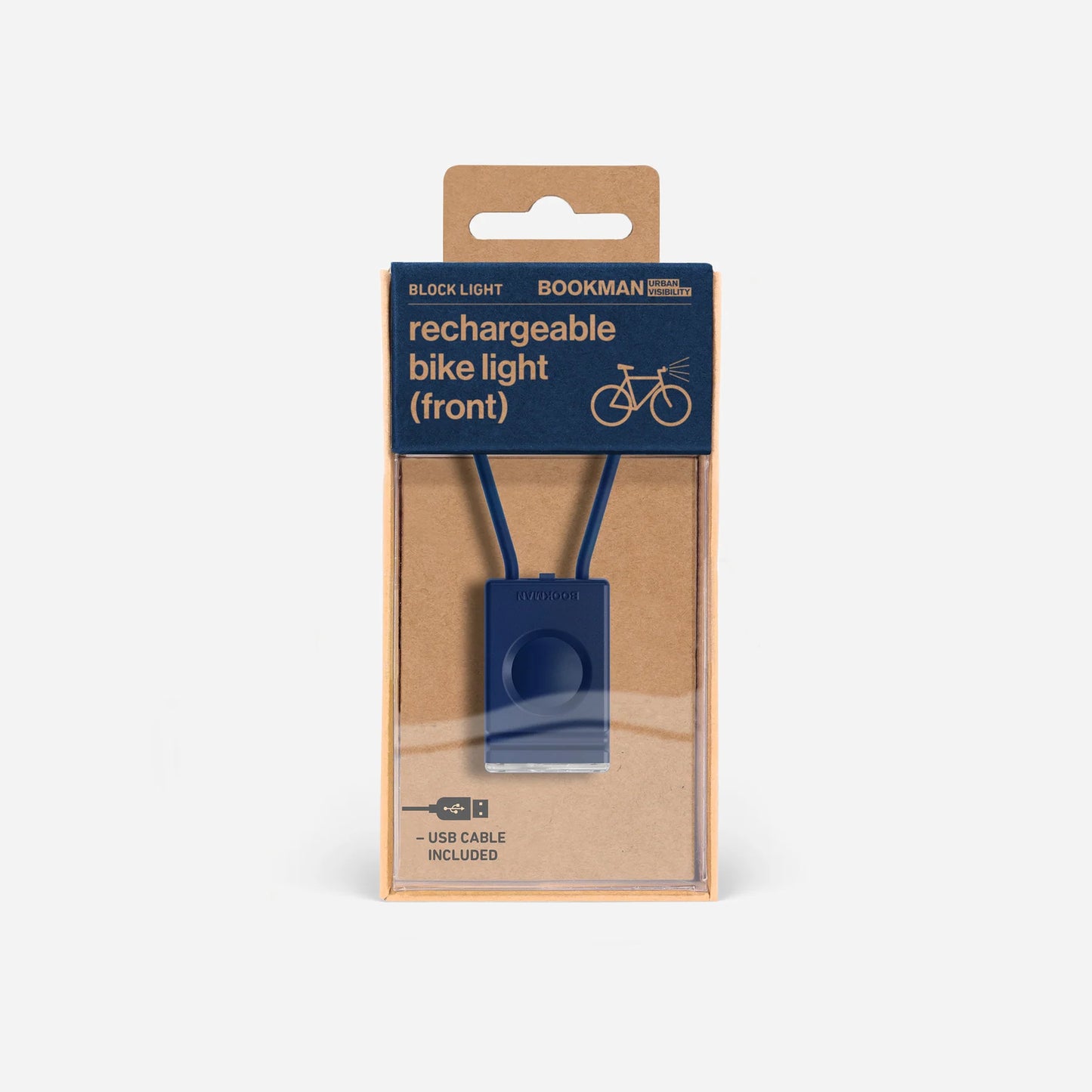 Bookman Urban Visibility Reflective Block Light Front, Blue