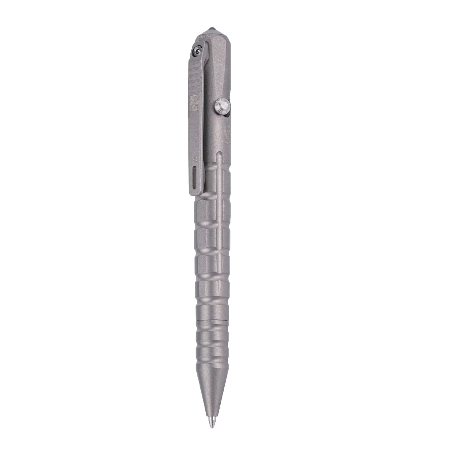 RovyVon Commander C10 (G2) Titanium Bolt Action Tactical Pen, Sandblasted