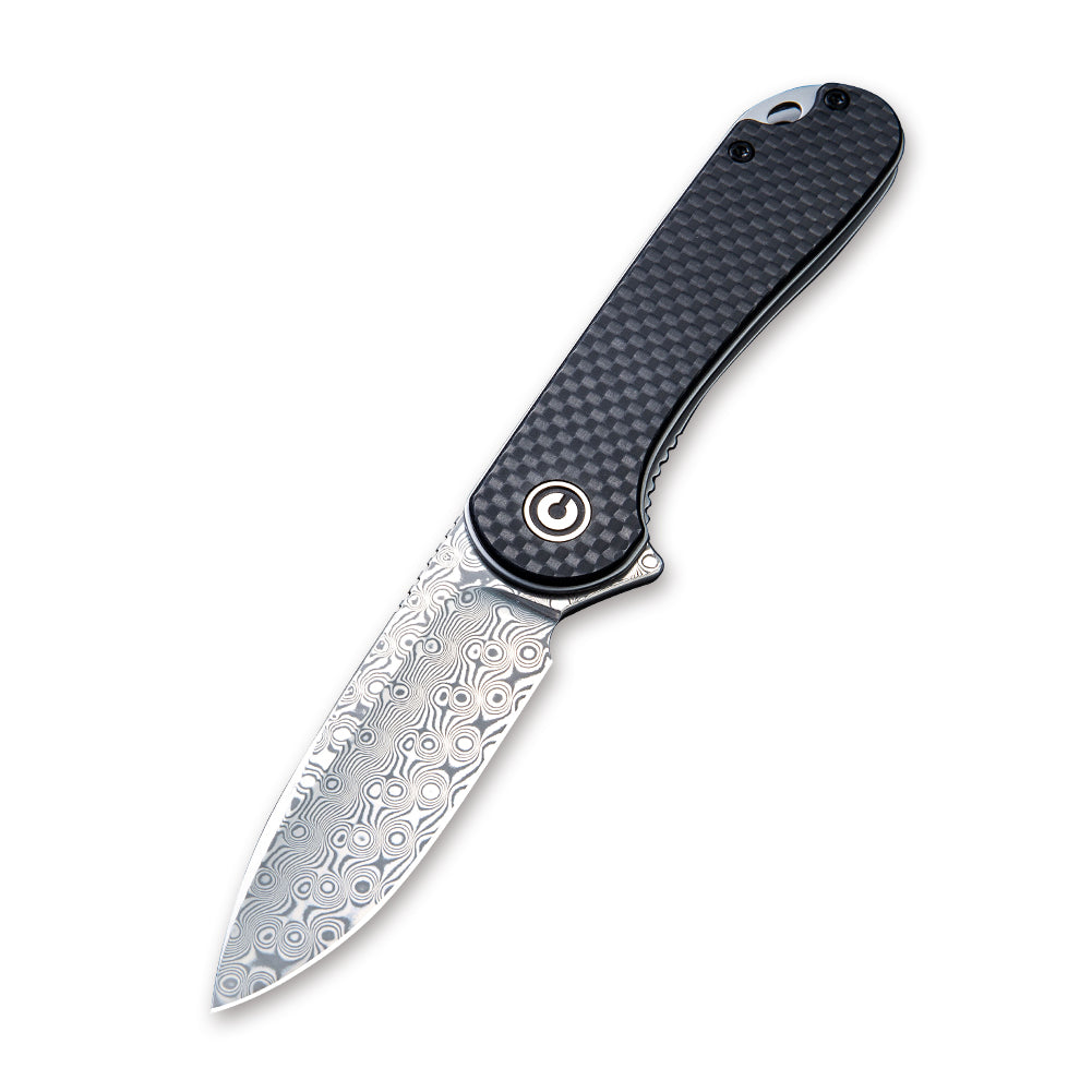 Civivi Elementum, Twill Carbon Fiber / Damascus