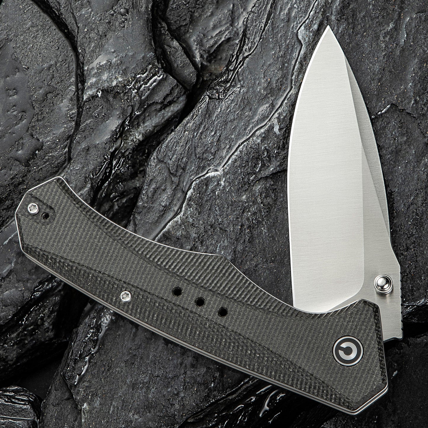 Civivi Photonix & Thumb Stud Knife Micarta Handle, Dark Green