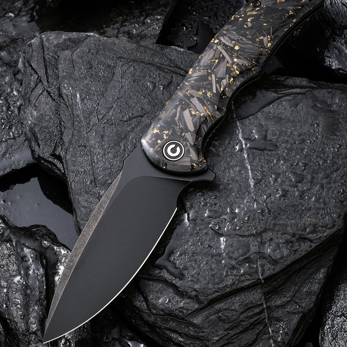 Civivi Praxis Shredded Carbon Fiber / Gold