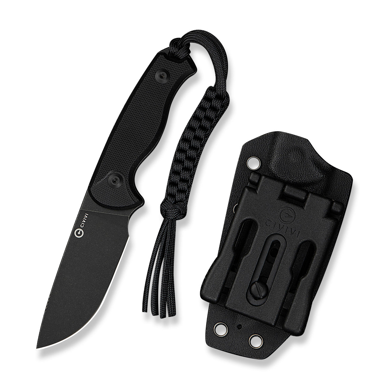 Civivi Timberbark Fixed Blade Black G10 / Black Stonewashed