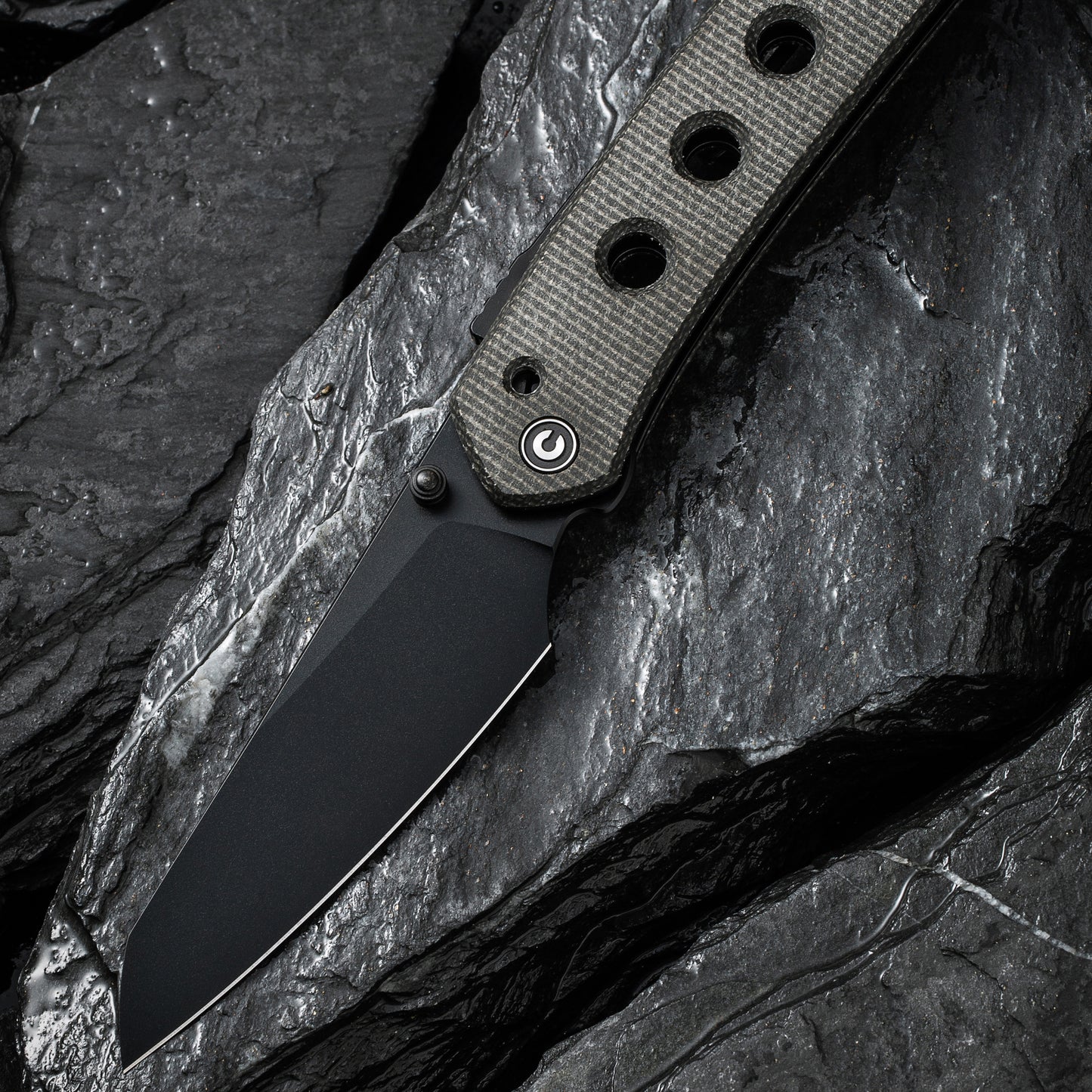 Civivi Vision FG Micarta Handle, Dark Green