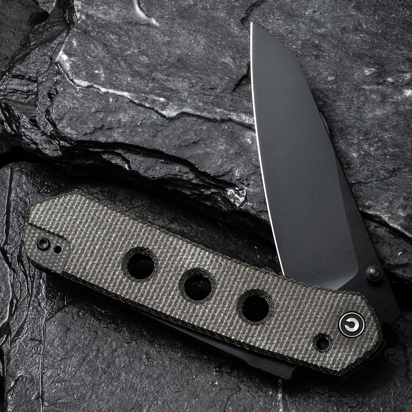 Civivi Vision FG Micarta Handle, Dark Green
